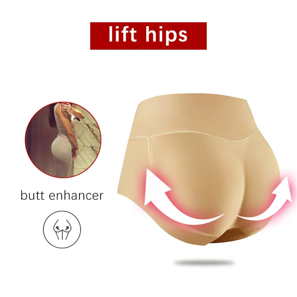 Seamless Butt Lifter Shaping Panties – Padded Hip Enhancer for a Curvier Silhouette