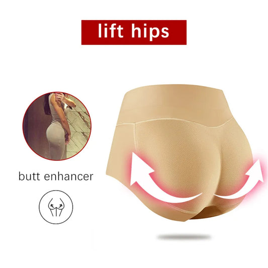 Seamless Butt Lifter Shaping Panties – Padded Hip Enhancer for a Curvier Silhouette