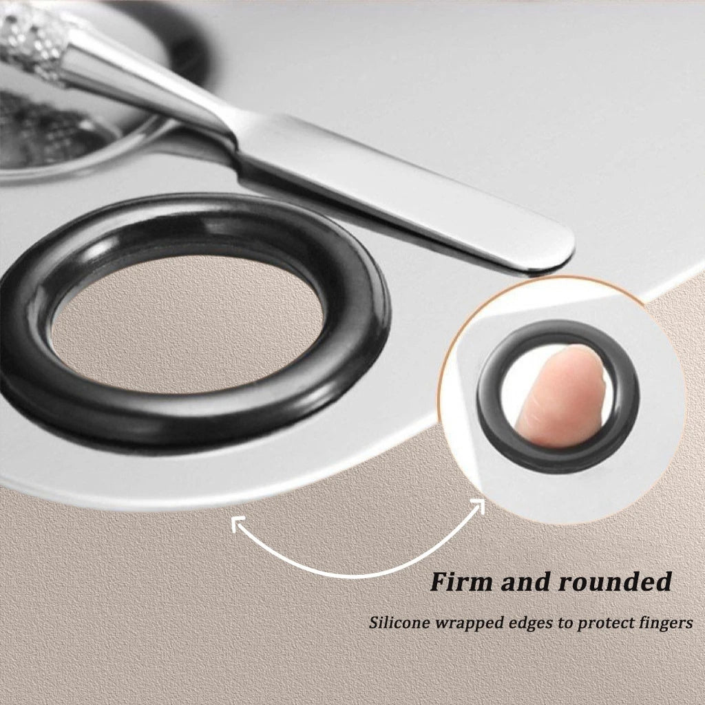 Pro Stainless Steel Makeup Mixing Palette & Spatula – Perfect for Foundation, Nails & More!