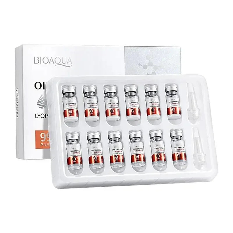 12-Piece Freeze-Dried Facial Serum Set – Pore-Tightening, Hydrating & Anti-Aging Peptide Boost