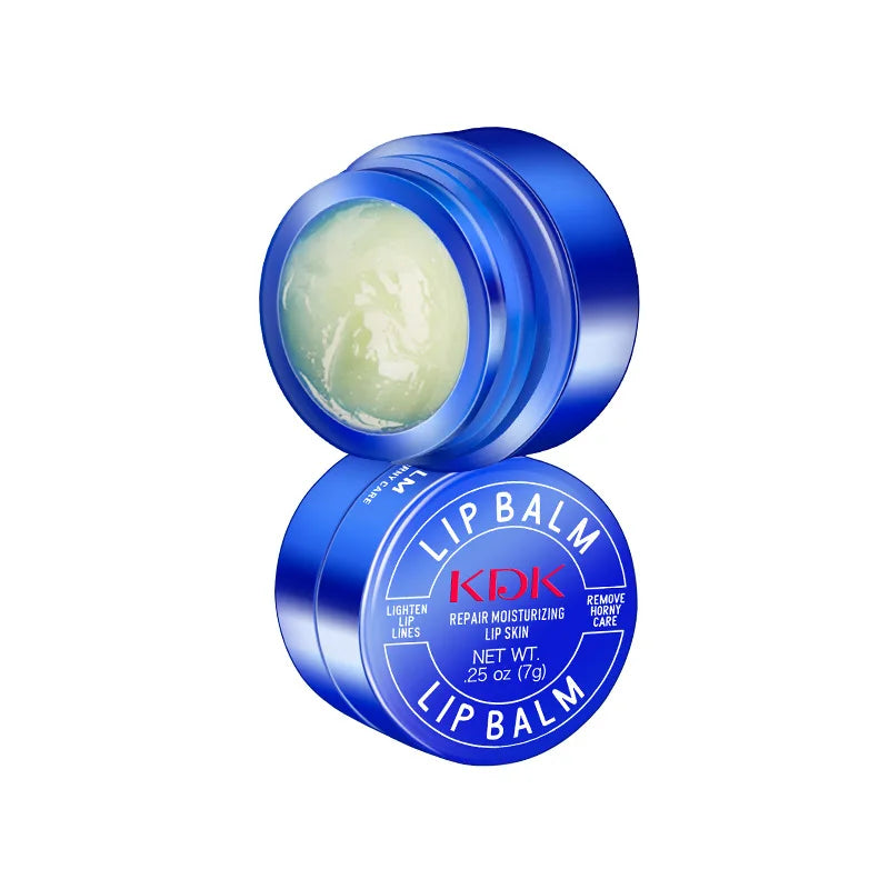 Dark Lip Corrector Balm – Aloe Repair Mask for Lightening Pigmentation & Moisturising Lips (Blue Jar)