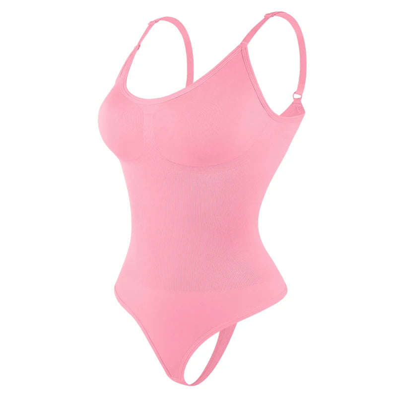 Women’s Sculpting Shapewear Bodysuit – Full Body Faja with Thong Back & Slimming Support
