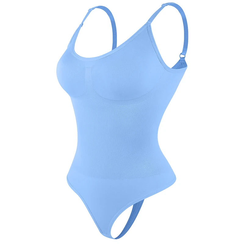 Women’s Sculpting Shapewear Bodysuit – Full Body Faja with Thong Back & Slimming Support