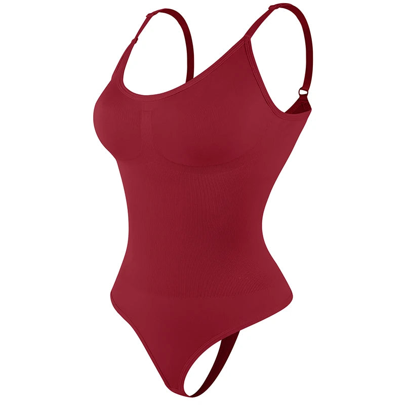 Women’s Sculpting Shapewear Bodysuit – Full Body Faja with Thong Back & Slimming Support