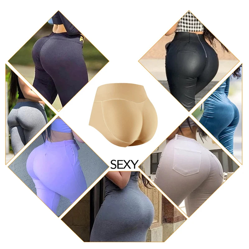 Seamless Butt Lifter Shaping Panties – Padded Hip Enhancer for a Curvier Silhouette