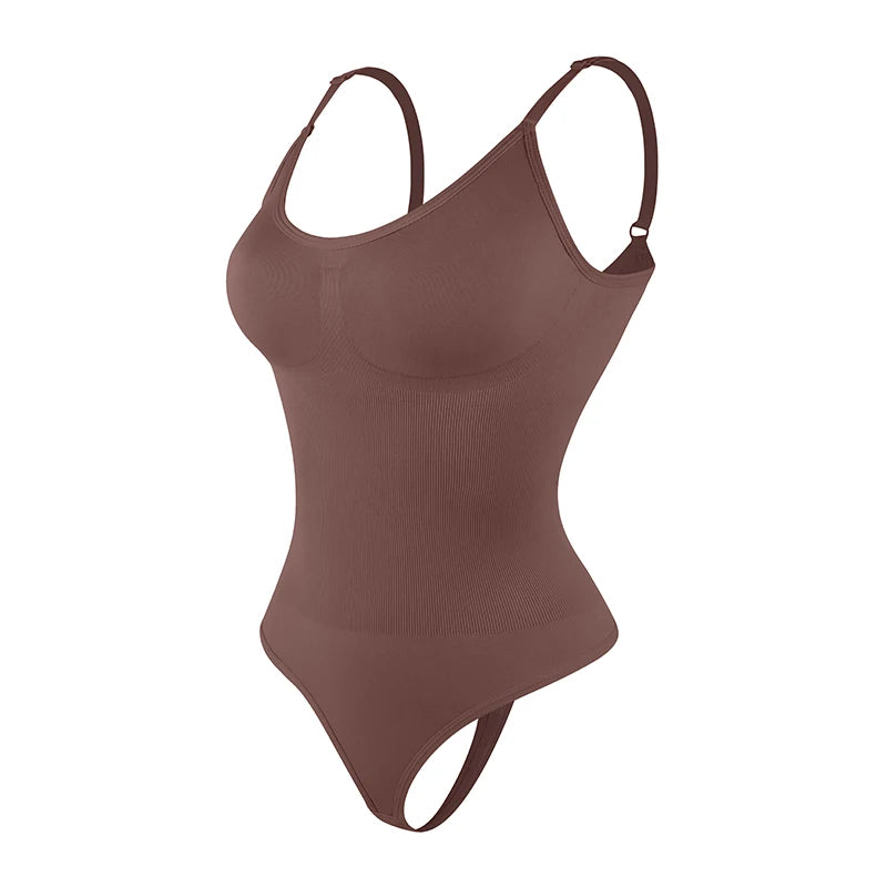 Women’s Sculpting Shapewear Bodysuit – Full Body Faja with Thong Back & Slimming Support