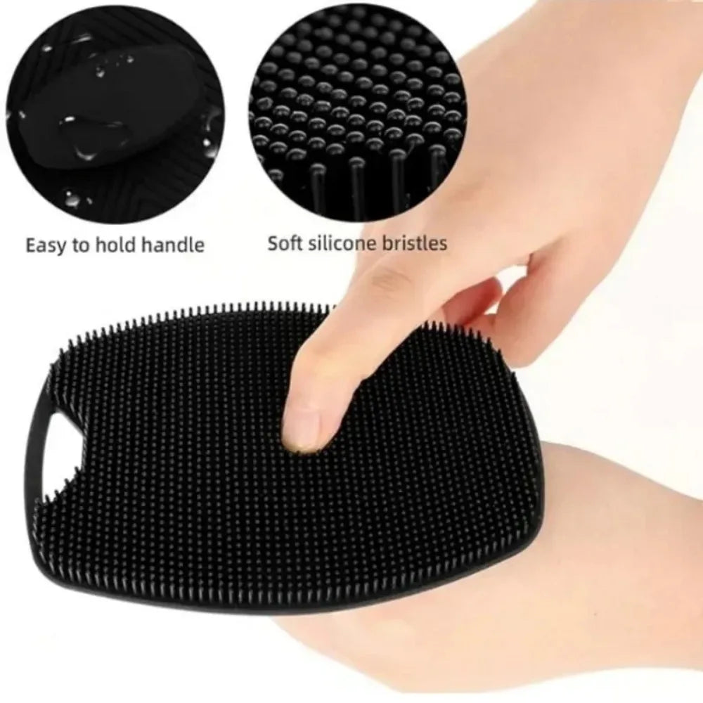 Soft Silicone Exfoliating Body Brush – Deep-Cleansing Scrubber & Massage Tool for Shower or Bath