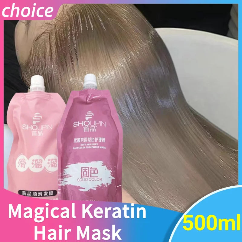 500ml Magical Keratin Hair Mask – 5-Second Repair for Damaged, Frizzy & Overprocessed Hair