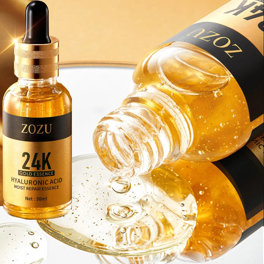 24K Gold Hyaluronic Eye Cream – Brightens Dark Circles & Firms Under-Eye Bags