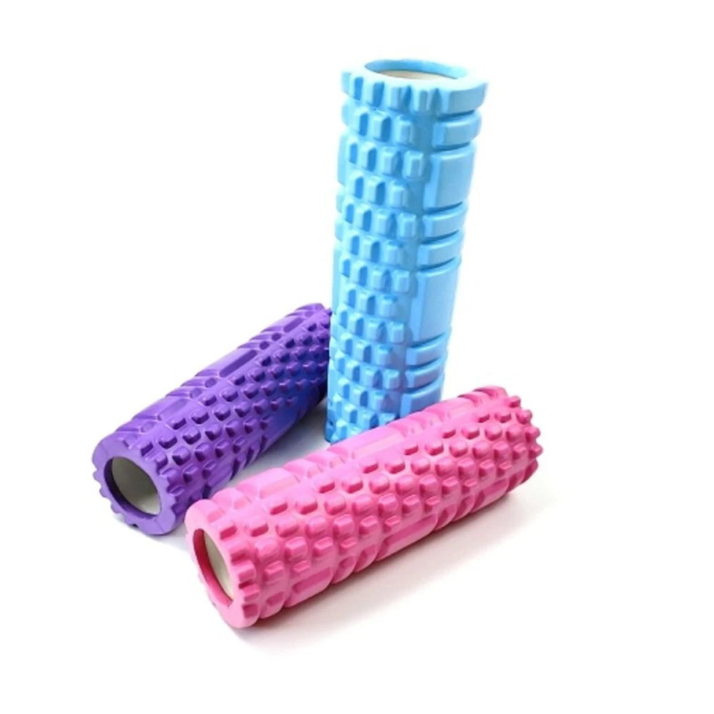 Foam Massage Roller – Hollow Grid Yoga Column for Deep Tissue Muscle Relief & Recovery