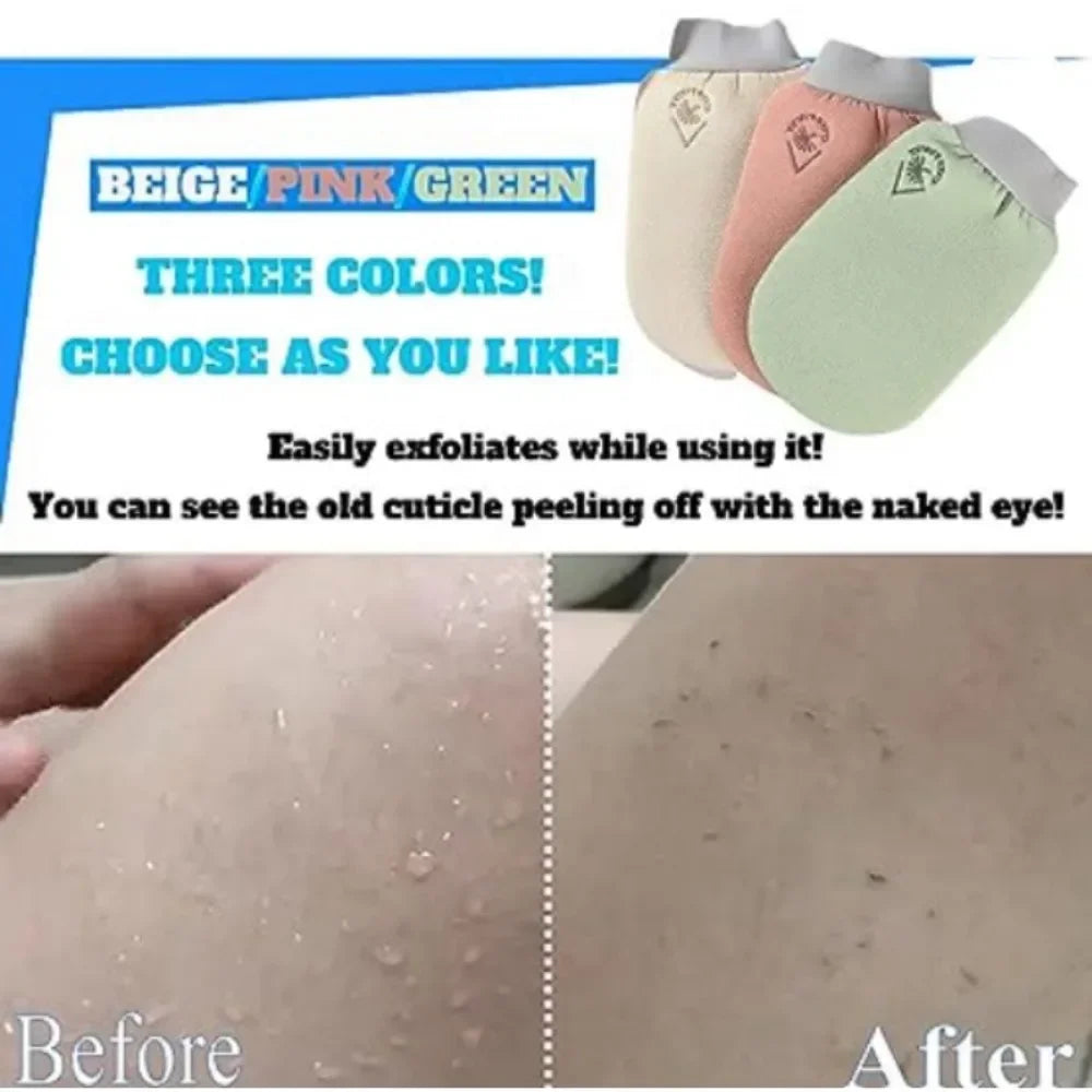 Exfoliating Spa Bath Gloves – Deep Body Scrub Mitts for Smooth, Radiant Skin | Reusable Shower & Massage Gloves