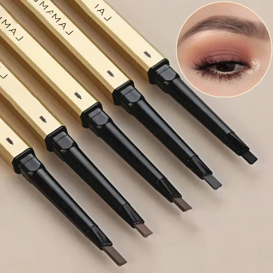 5-Colour Waterproof Eyebrow Pencil with Brush – Long-Lasting, Sweatproof & Smudge-Free Brow Definition