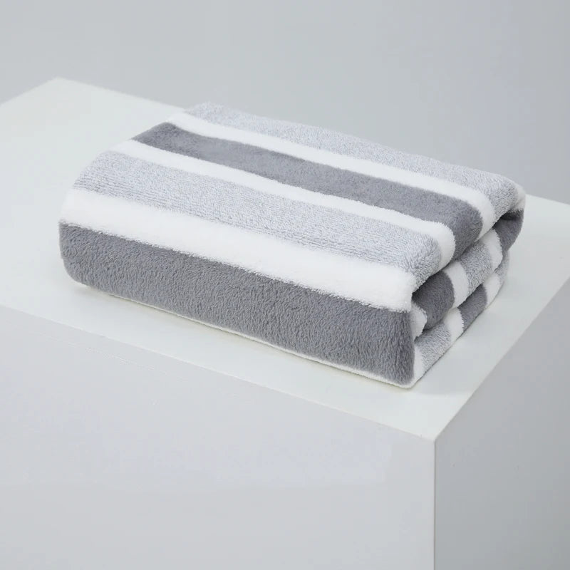 Luxury Thickened Cotton Bath Towel – Ultra Soft, Quick-Dry & Highly Absorbent (70x130cm)