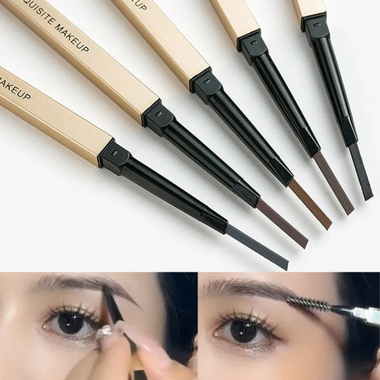5-Colour Waterproof Eyebrow Pencil with Brush – Long-Lasting, Sweatproof & Smudge-Free Brow Definition