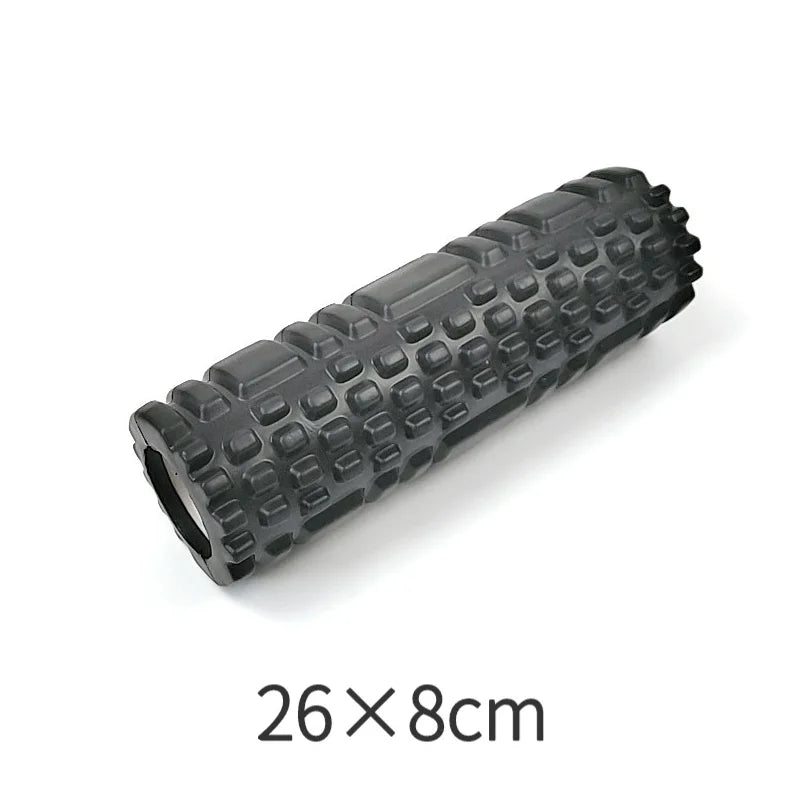 Foam Massage Roller – Hollow Grid Yoga Column for Deep Tissue Muscle Relief & Recovery