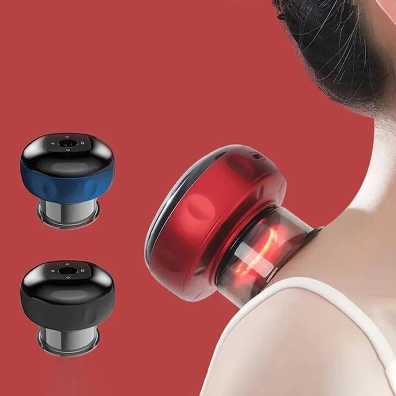Smart Cupping Therapy Massager – Electric Heating Vacuum Scraper for Back, Neck & Arm Relief