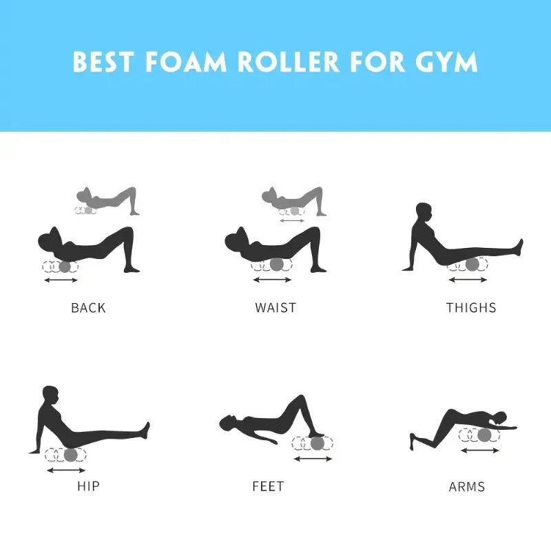 Foam Massage Roller – Hollow Grid Yoga Column for Deep Tissue Muscle Relief & Recovery