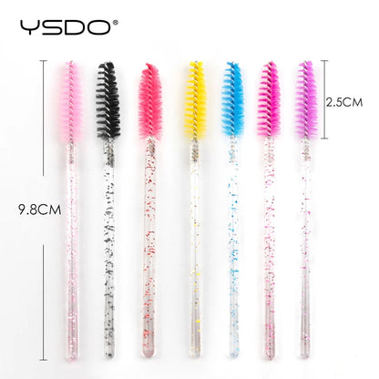 50pcs Disposable Lash & Brow Spoolies – Perfect for Extensions, Mascara & Makeup Application