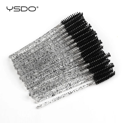 50pcs Disposable Lash & Brow Spoolies – Perfect for Extensions, Mascara & Makeup Application