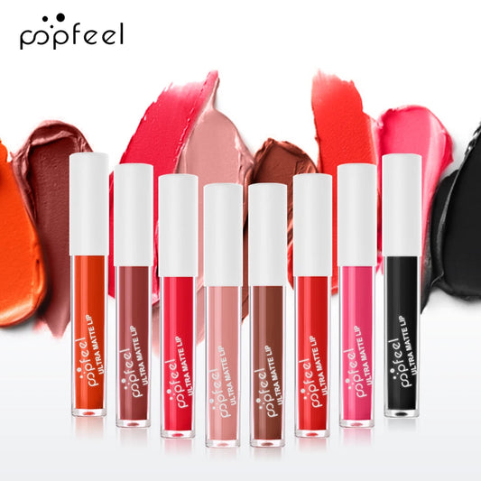 POPFEEEL™ High-Impact Lip Glaze – Bold Black Gloss, Smudge-Free, Long-Lasting & Cup-Resistant Shine