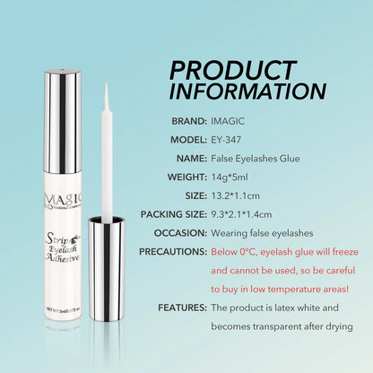 IMAGIC 5ml Lash Adhesive – Waterproof, Fast-Drying & Long-Lasting False Eyelash Glue (No Irritation)