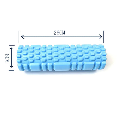 Foam Massage Roller – Hollow Grid Yoga Column for Deep Tissue Muscle Relief & Recovery