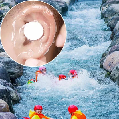 100pcs Waterproof Ear Protection Stickers – Adhesive Pads for Bathing, Showers & Swimming (Adult & Baby)