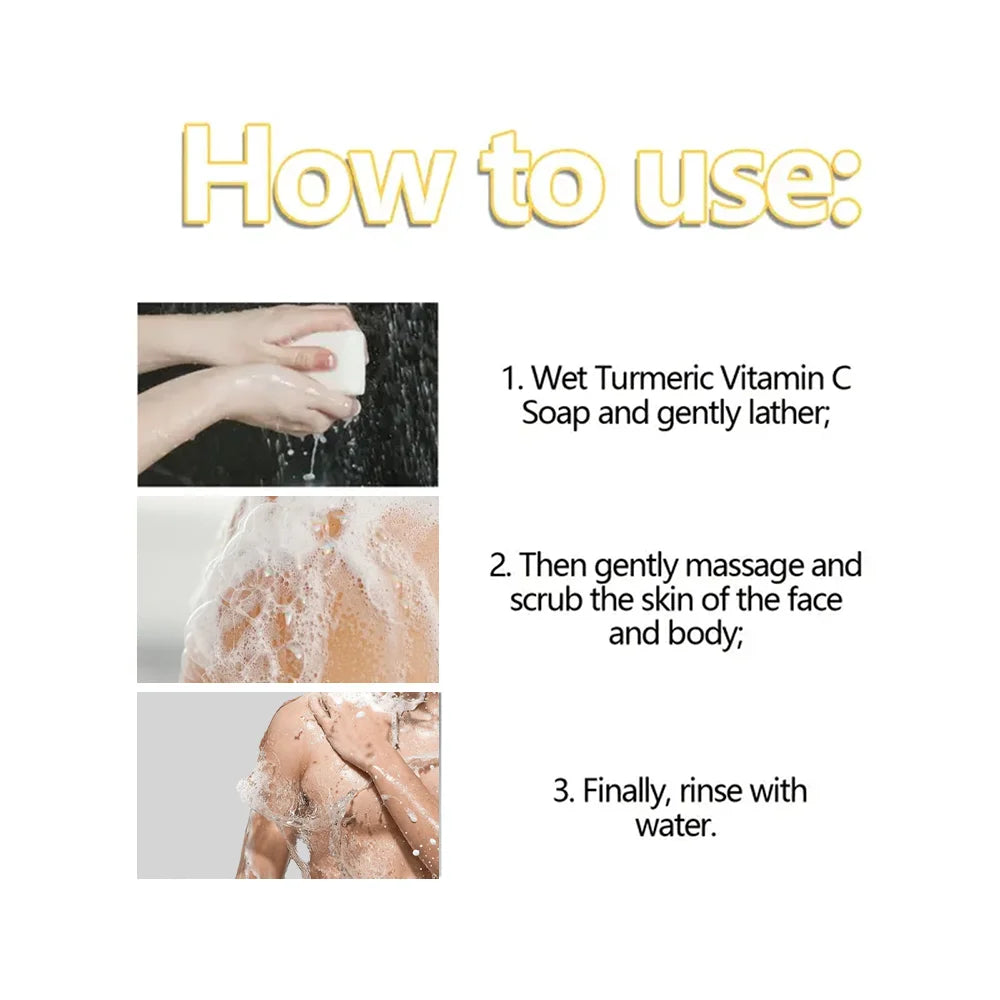 Turmeric & Kojic Acid Glow Soap – Brightening Bar for Acne, Dark Spots & Even Skin Tone | 100g Face & Body Cleanser