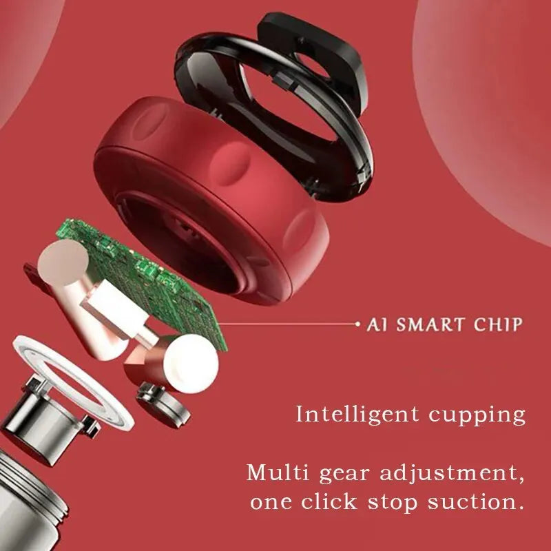 Smart Cupping Therapy Massager – Electric Heating Vacuum Scraper for Back, Neck & Arm Relief