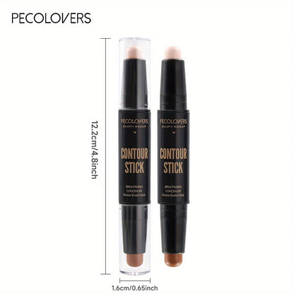 2-in-1 Contour & Highlight Stick – Dual-Ended Cream Concealer for Sculpted Nose, Cheeks & Jawline
