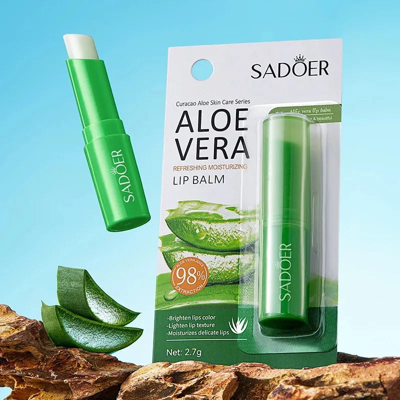 Aloe Vera Lip Balm – Ultra-Hydrating, Soothing & Repairing Stick for Dry, Cracked Lips | 98% Natural & Gentle Formula