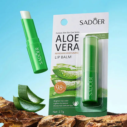 Aloe Vera Lip Balm – Ultra-Hydrating, Soothing & Repairing Stick for Dry, Cracked Lips | 98% Natural & Gentle Formula