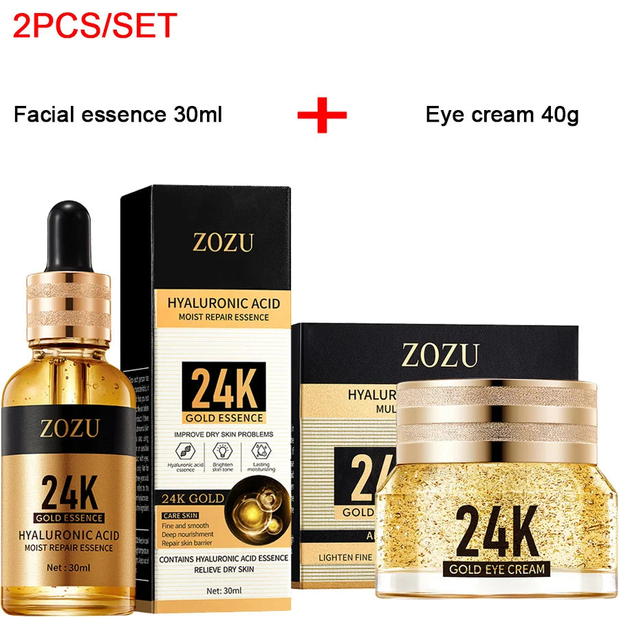 24K Gold Hyaluronic Eye Cream – Brightens Dark Circles & Firms Under-Eye Bags