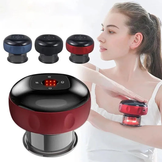 Smart Cupping Therapy Massager – Electric Heating Vacuum Scraper for Back, Neck & Arm Relief