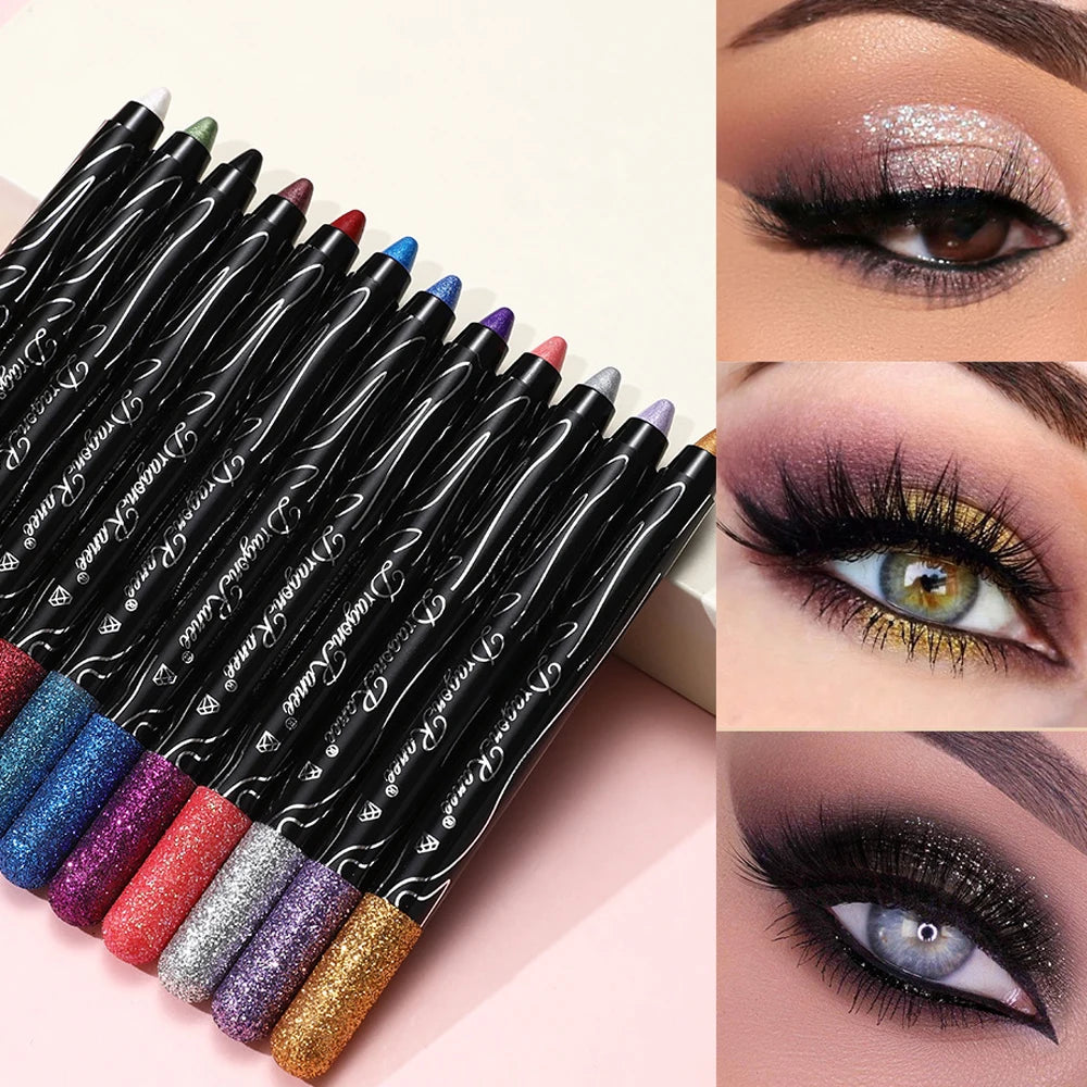 Metallic Glitter Eyeshadow Stick – Long-Lasting Cream Pencil for Bold, Shimmering Eye Looks