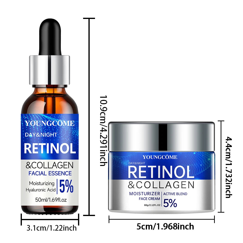 Radiance Repair Set – Retinol & Collagen Day & Night Duo (30ml / 60g)