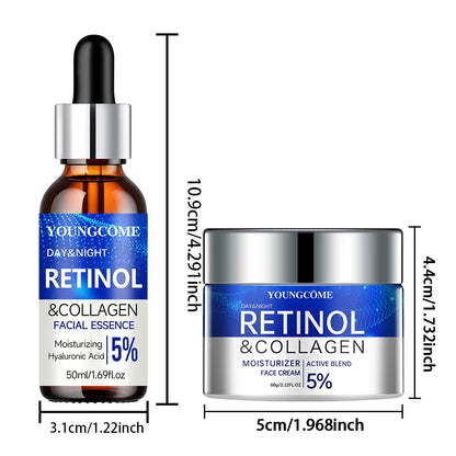 Radiance Repair Set – Retinol & Collagen Day & Night Duo (30ml / 60g)