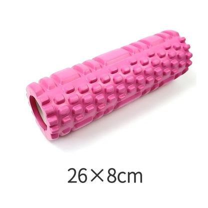 Foam Massage Roller – Hollow Grid Yoga Column for Deep Tissue Muscle Relief & Recovery