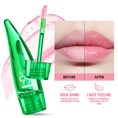 Aloe Vera Colour-Changing Lip Oil – Temperature-Activated Gloss for Soft, Rosy, Hydrated Lips