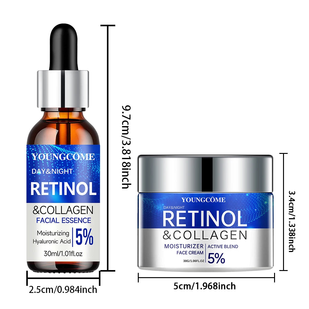 Radiance Repair Set – Retinol & Collagen Day & Night Duo (30ml / 60g)