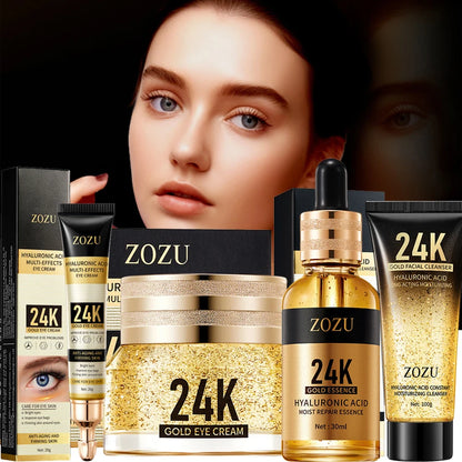 24K Gold Hyaluronic Eye Cream – Brightens Dark Circles & Firms Under-Eye Bags