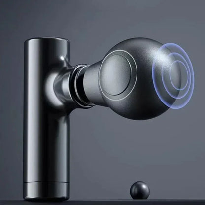 Mini LCD Massage Gun – 6-Head Portable Deep Tissue Massager for Neck, Back & Body Relief