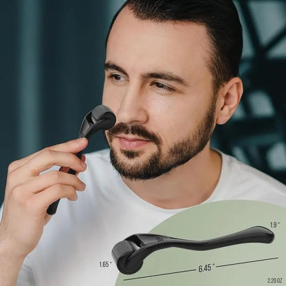 540-Needle Derma Roller – Microneedling Tool for Beard Growth, Hair Regrowth & Skin Rejuvenation