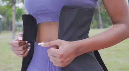 Qtree Plus Size Waist Trainer – Sweat Belt Corset for Slimming, Shaping & Workout Support